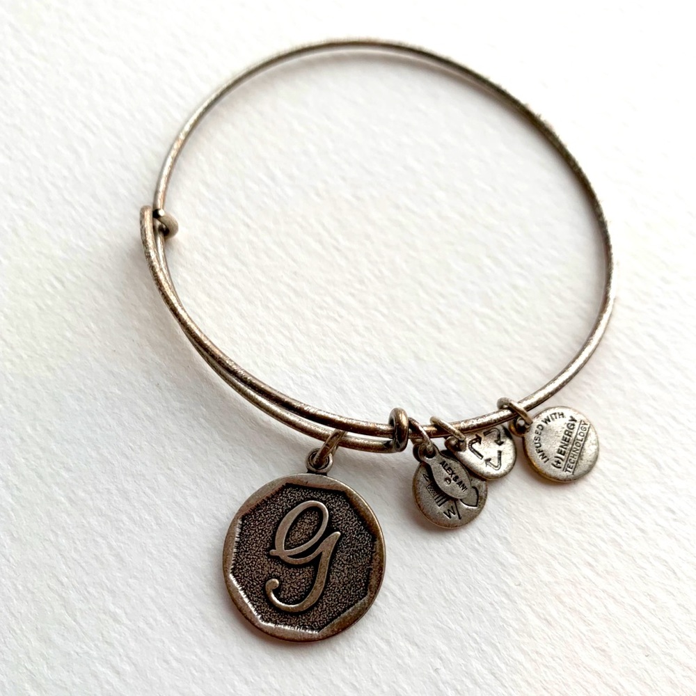 Alex and Ani “G” Charm Bangle Bracelet